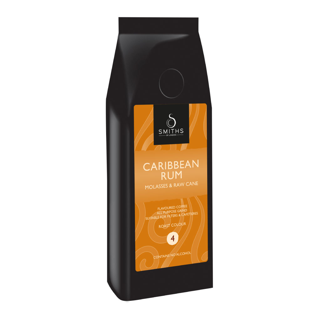 Caribbean Rum Flavoured Coffee, Smiths of London