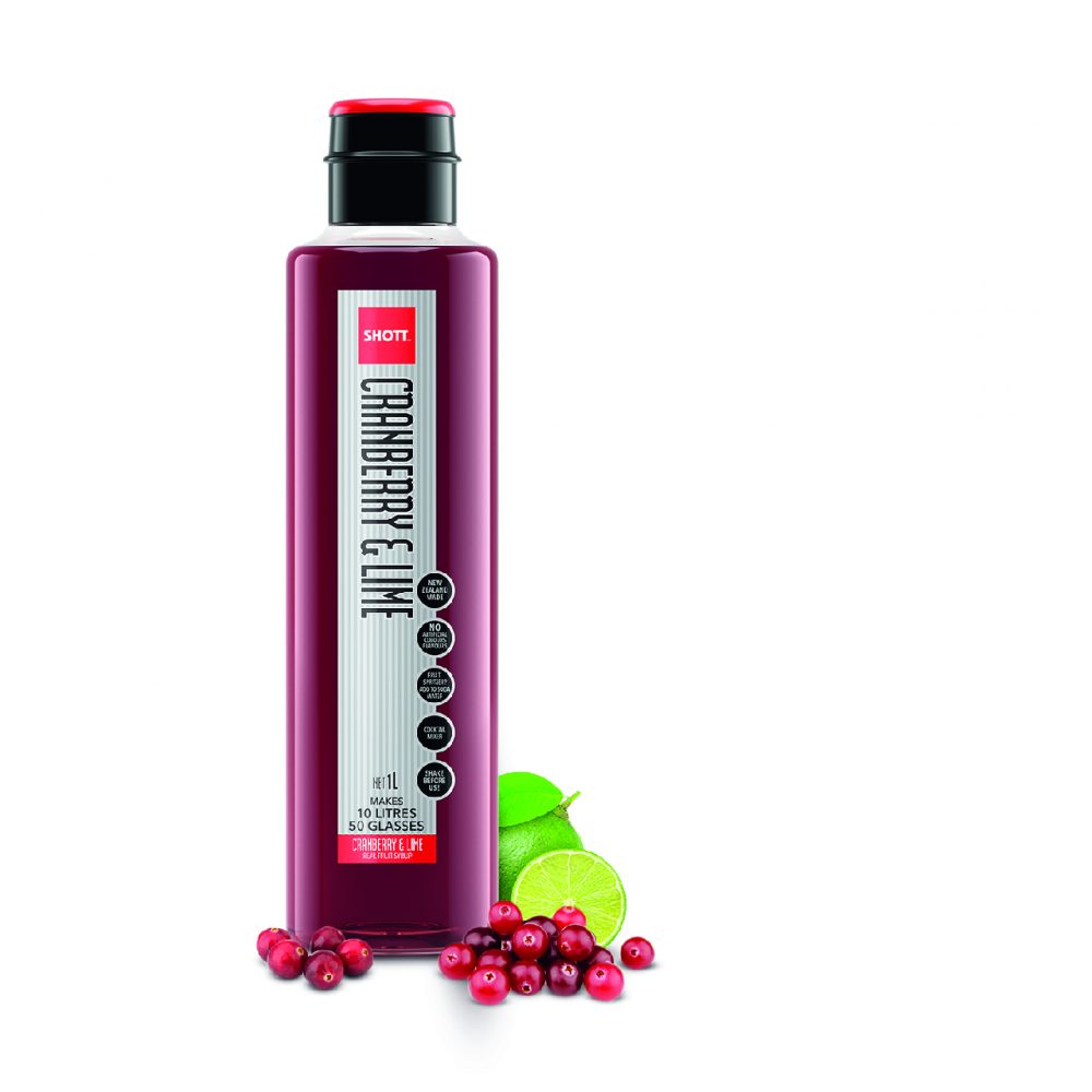 Shott Cranberry & Lime Syrup