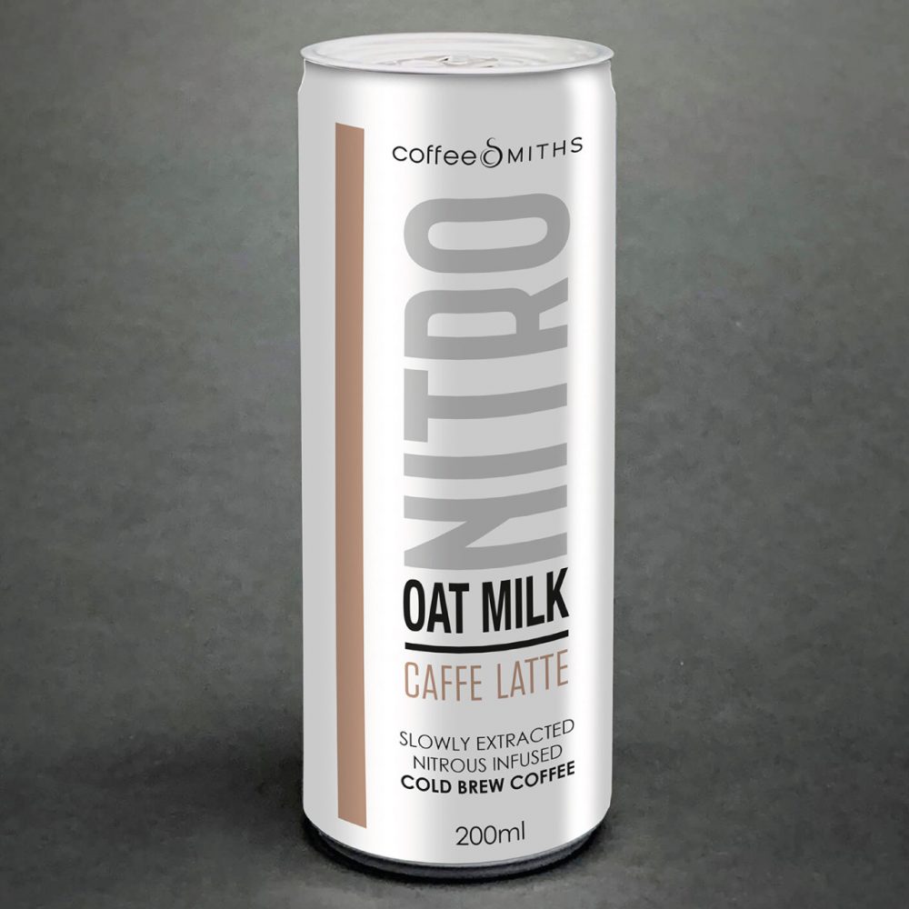 NitroBrew Oat Milk Caffe Latte, Cold Brew Coffee