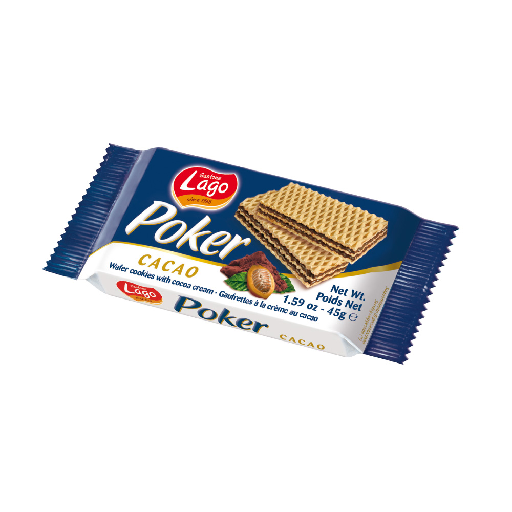 Lago Poker Cocoa Wafers